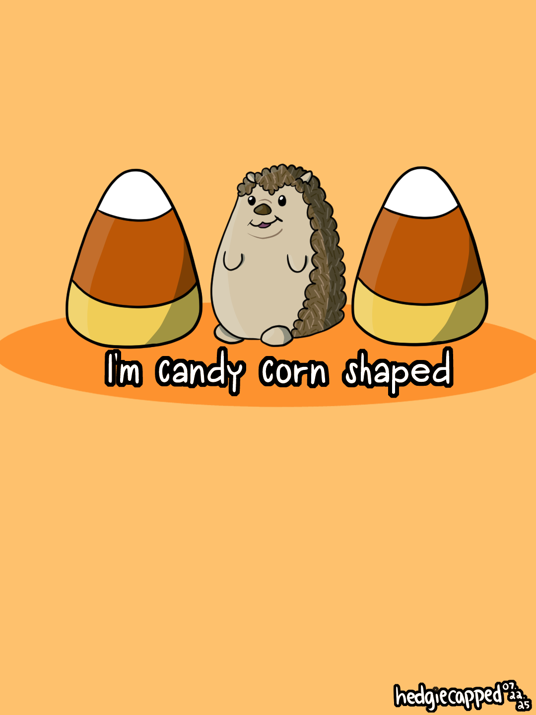 Bill is candy corn shaped