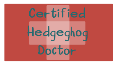 hedgehog Doctor Badge